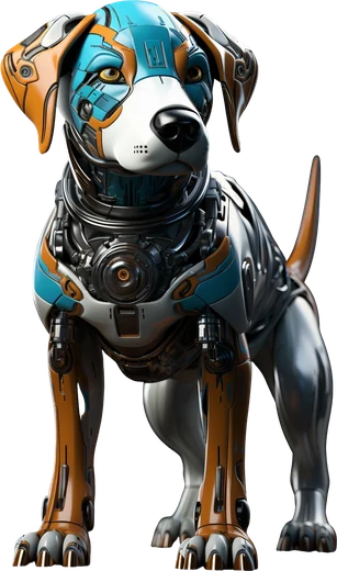 Mascota de HUE: un perro robot